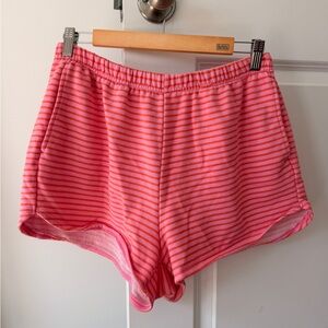 Wild Fable Pink and Orange Striped Shorts